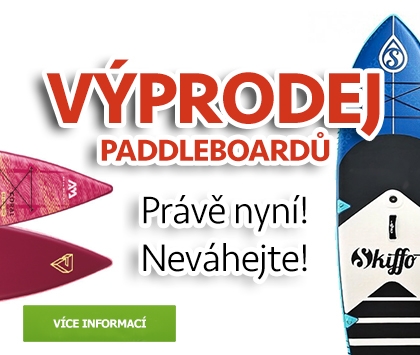 Výprodej paddleboardů, vybavte se levně